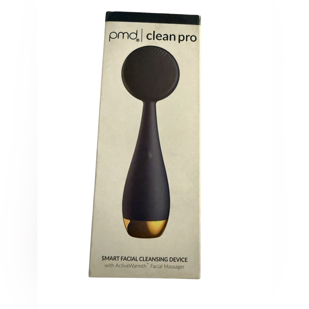 PMD Facial Cleansing Device in Navy and Gold